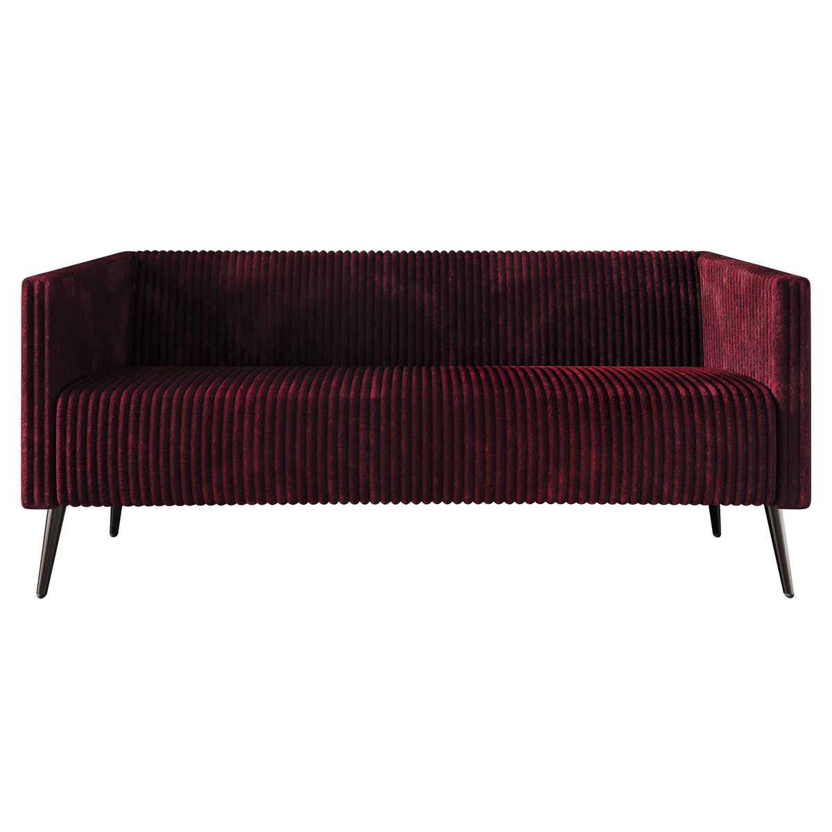 Schermick Modern and Glamorous Velvet Upholstered Sofa