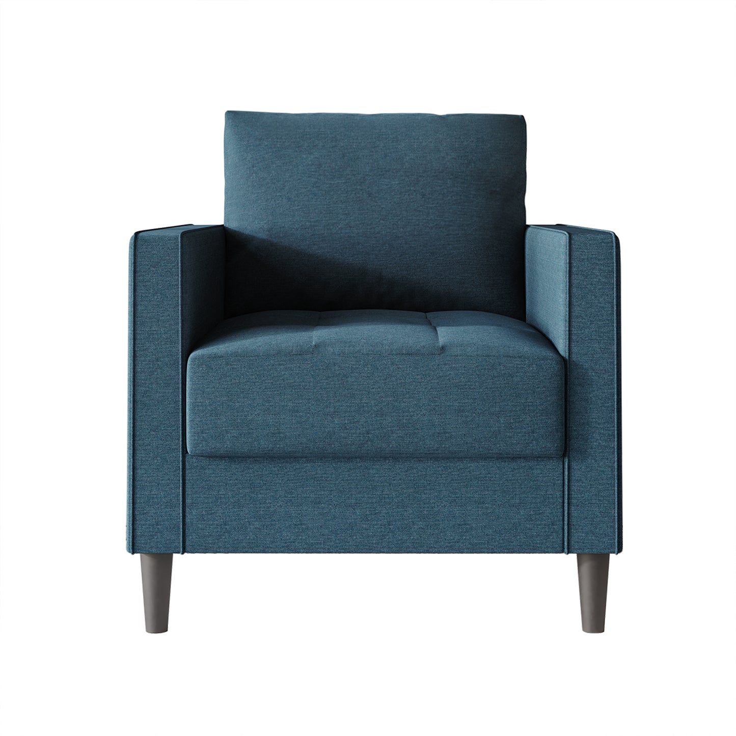 Newquay Minimalist Linen Upholstered Arm Chair