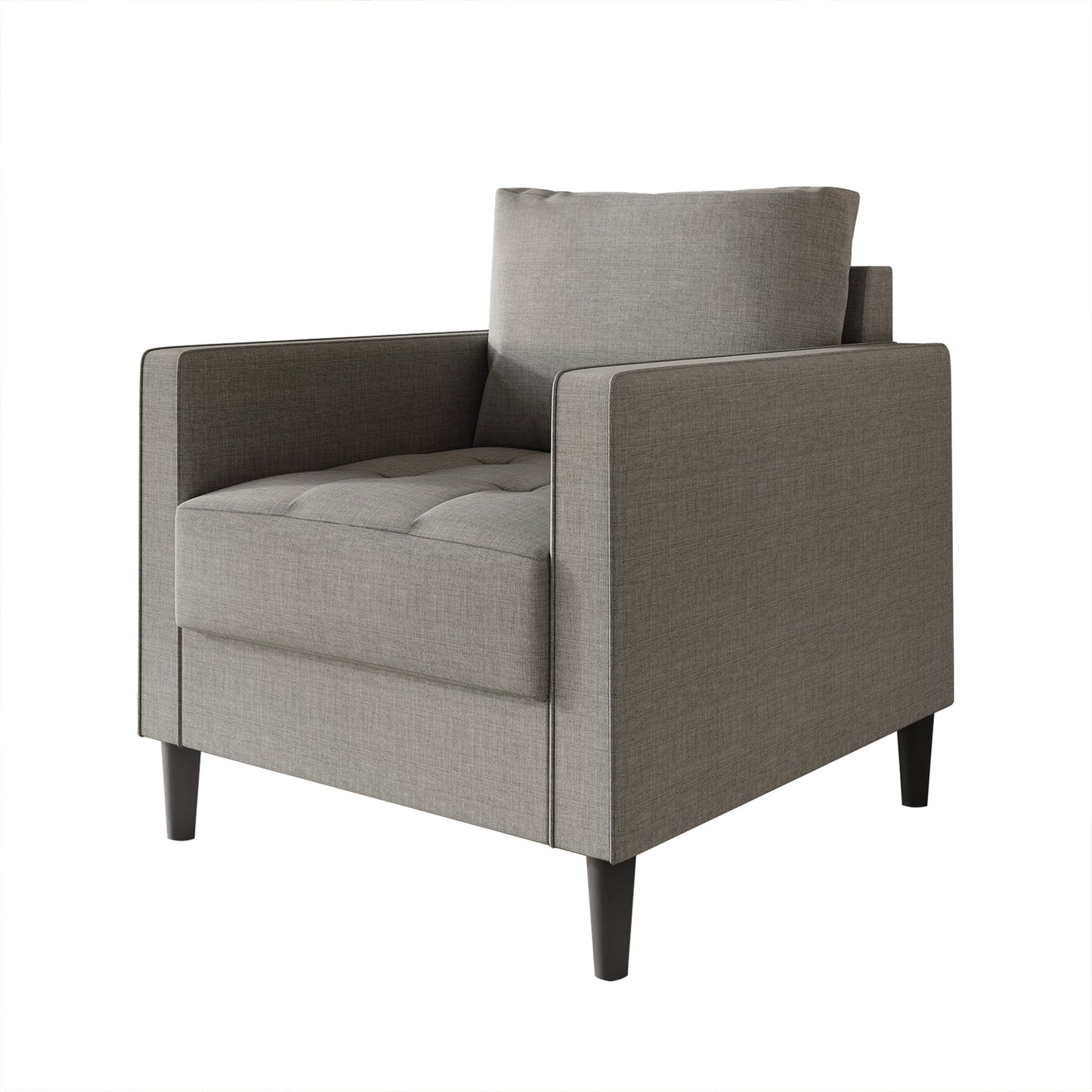 Newquay Minimalist Linen Upholstered Arm Chair