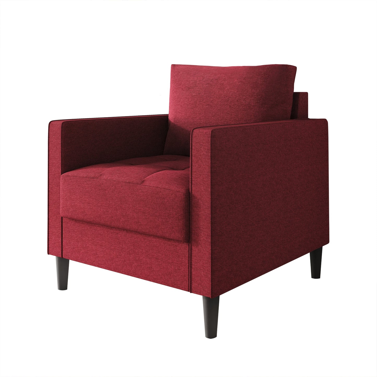 Newquay Minimalist Linen Upholstered Arm Chair