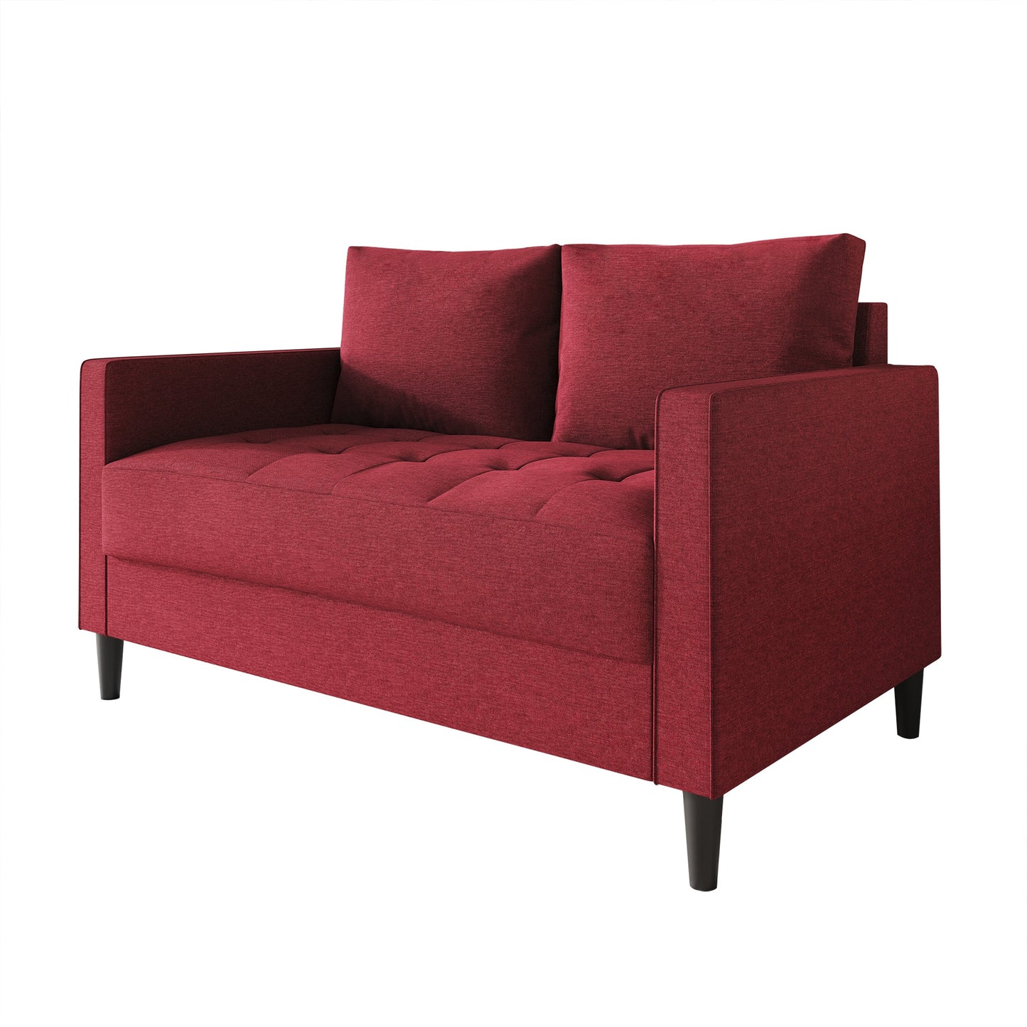 Newquay Minimalist Linen Upholstered Loveseat