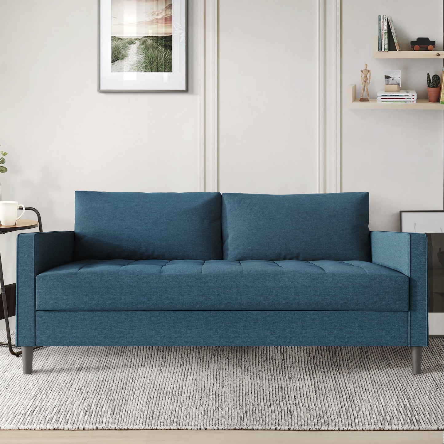 Newquay Minimalist Linen Upholstered Sofa