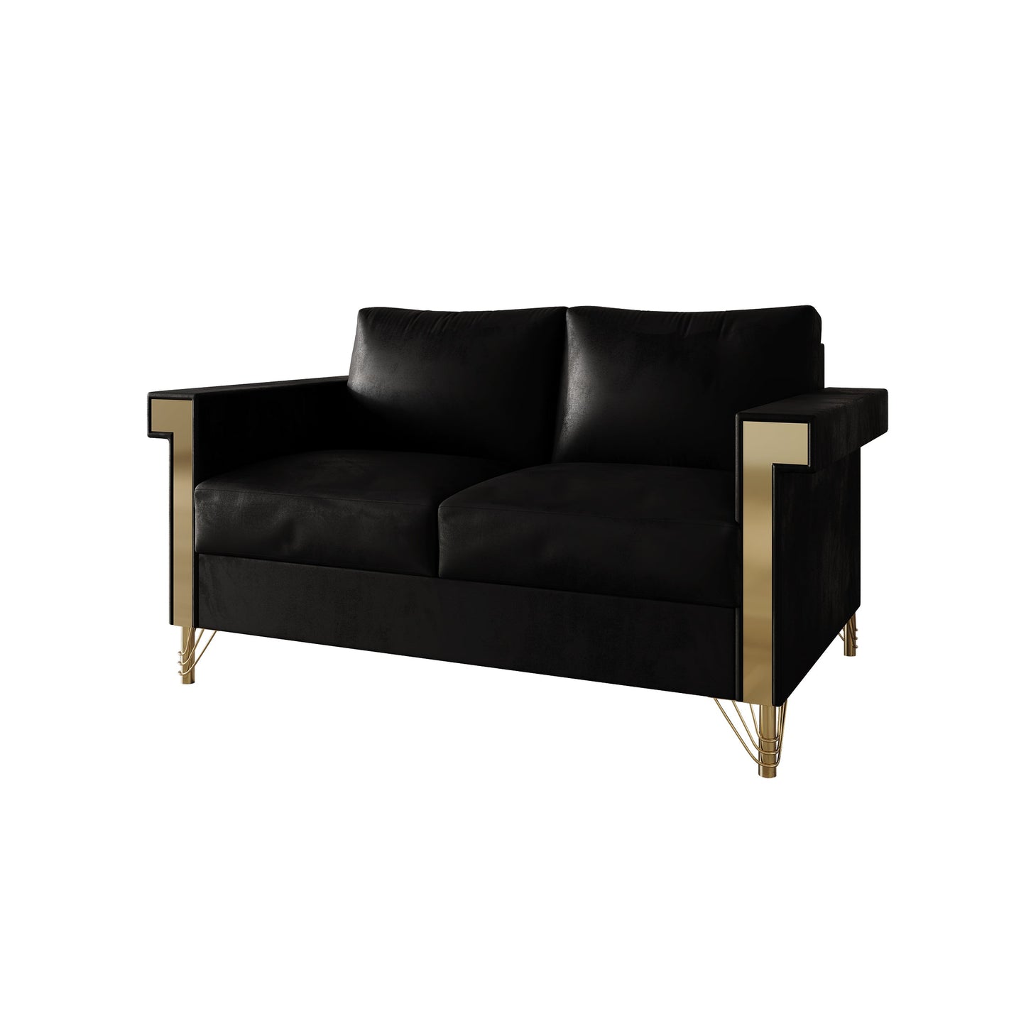 Snaresbrook Velvet Upholstered Loveseat