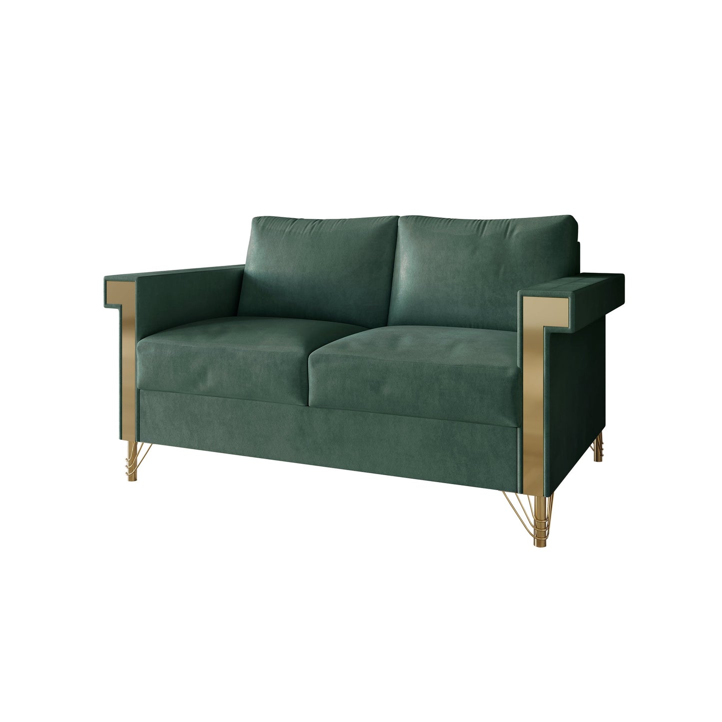 Snaresbrook Velvet Upholstered Loveseat