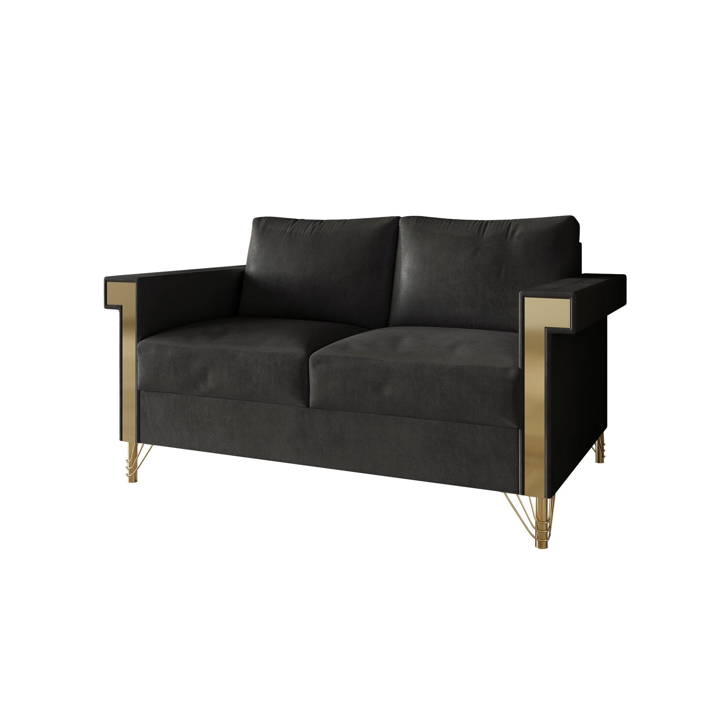 Snaresbrook Velvet Upholstered Loveseat
