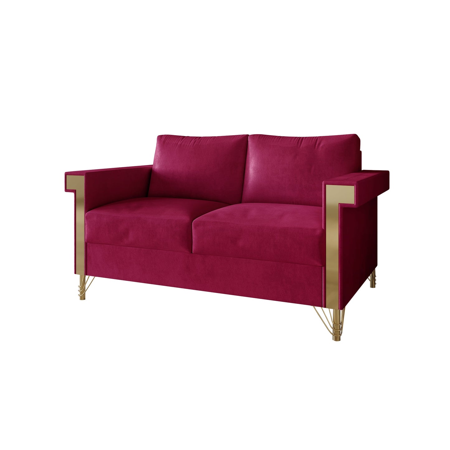 Snaresbrook Velvet Upholstered Loveseat