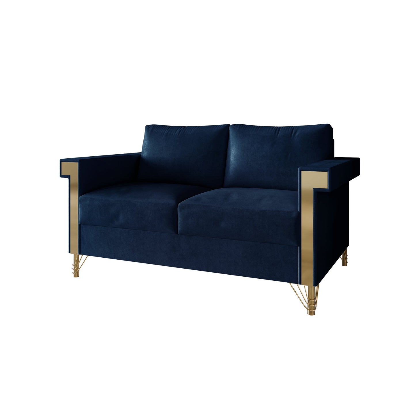 Snaresbrook Velvet Upholstered Loveseat