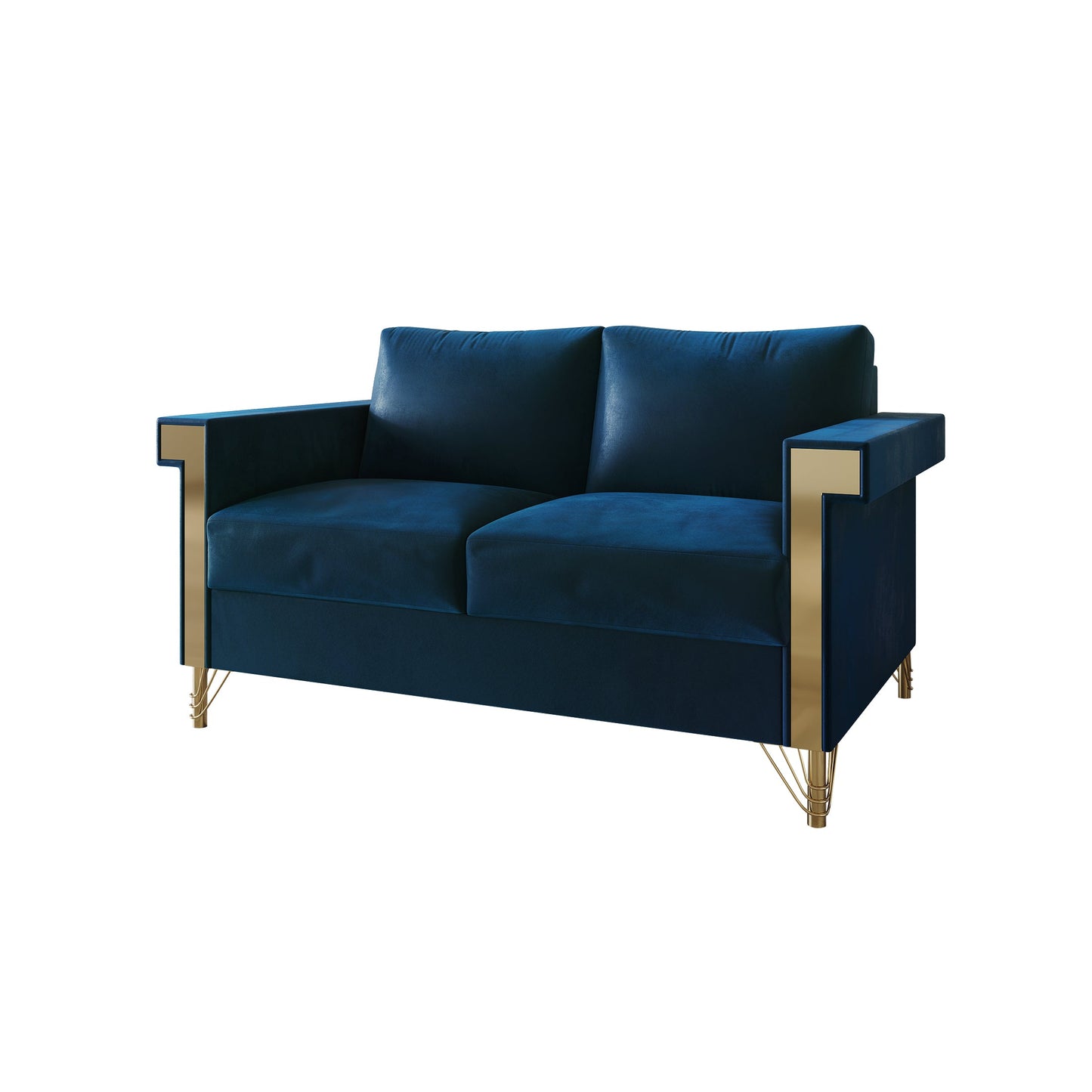 Snaresbrook Velvet Upholstered Loveseat