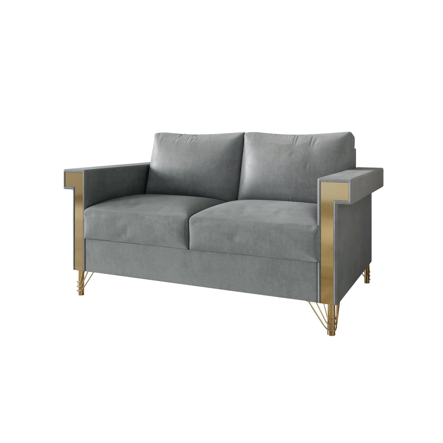 Snaresbrook Velvet Upholstered Loveseat