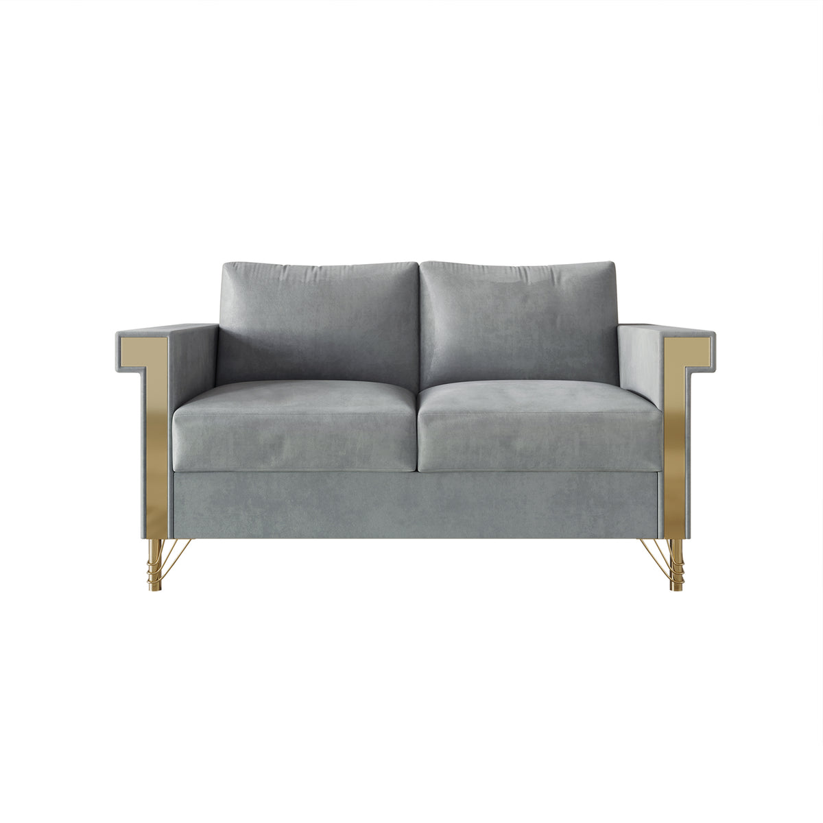 Snaresbrook Velvet Upholstered Loveseat