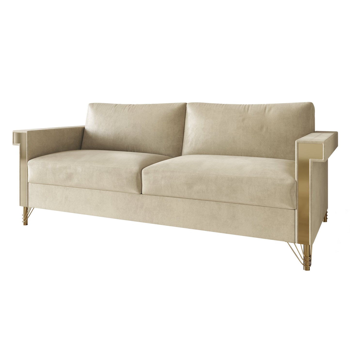 Snaresbrook Velvet Upholstered Sofa