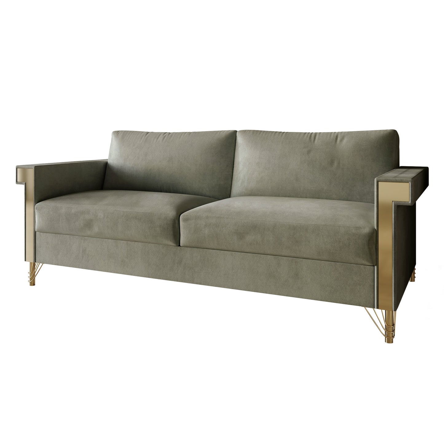 Snaresbrook Velvet Upholstered Sofa