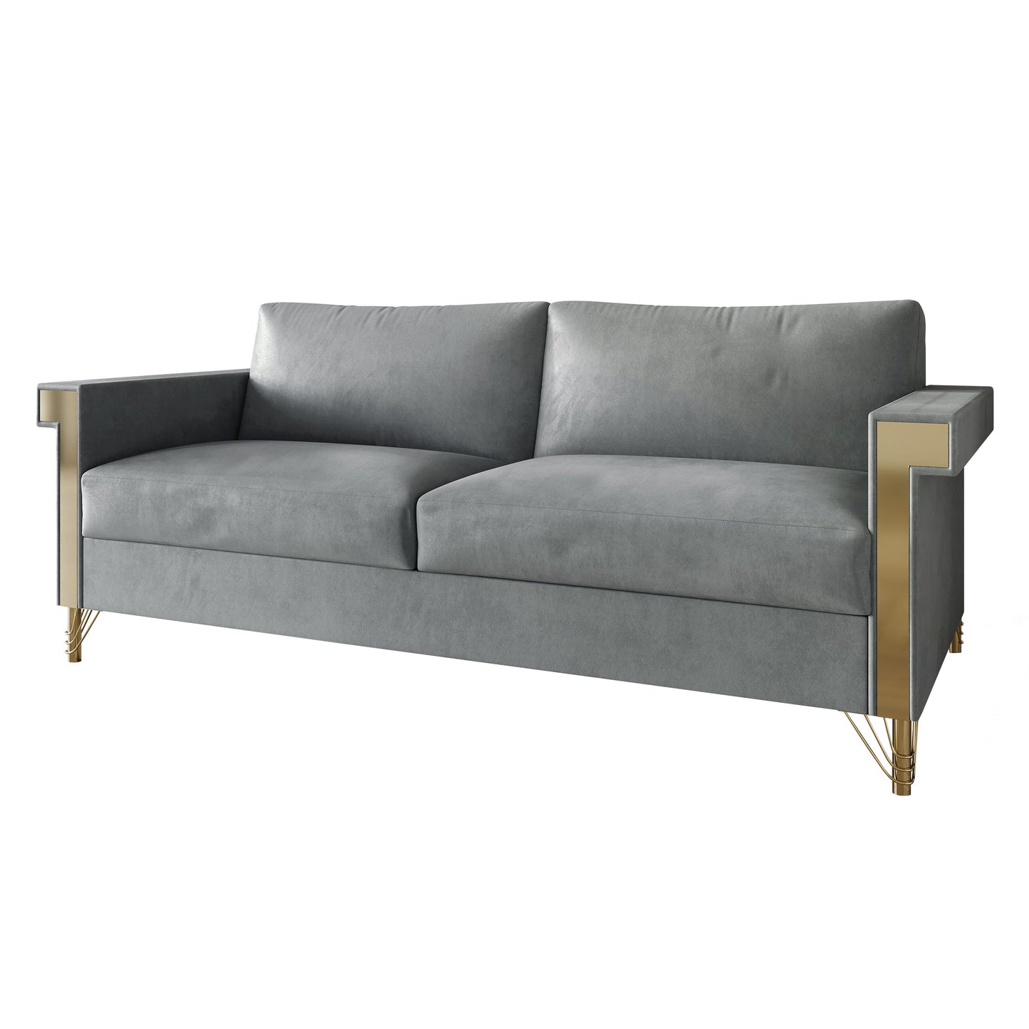 Snaresbrook Velvet Upholstered Sofa