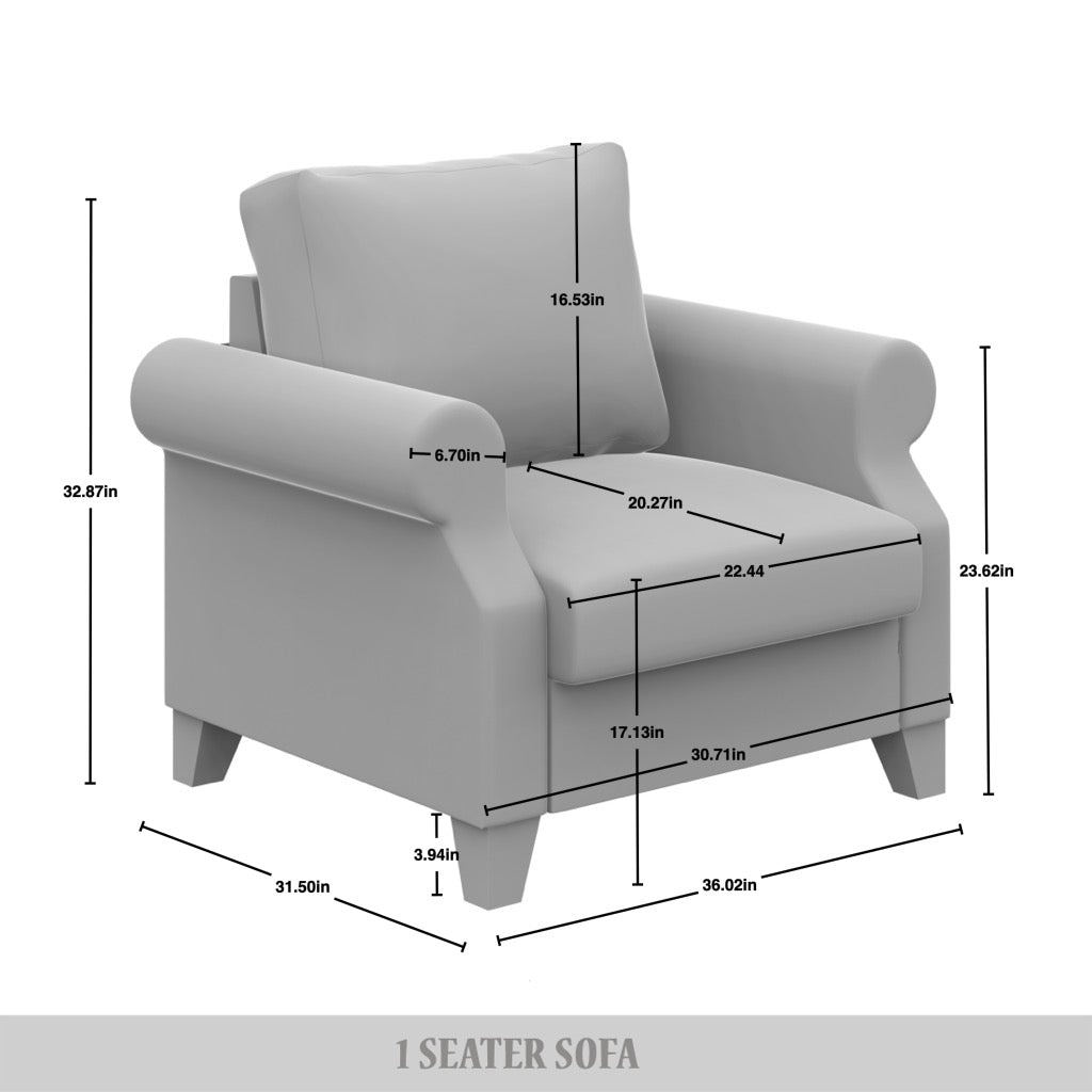 Mayner Linen Upholstered Arm Chair