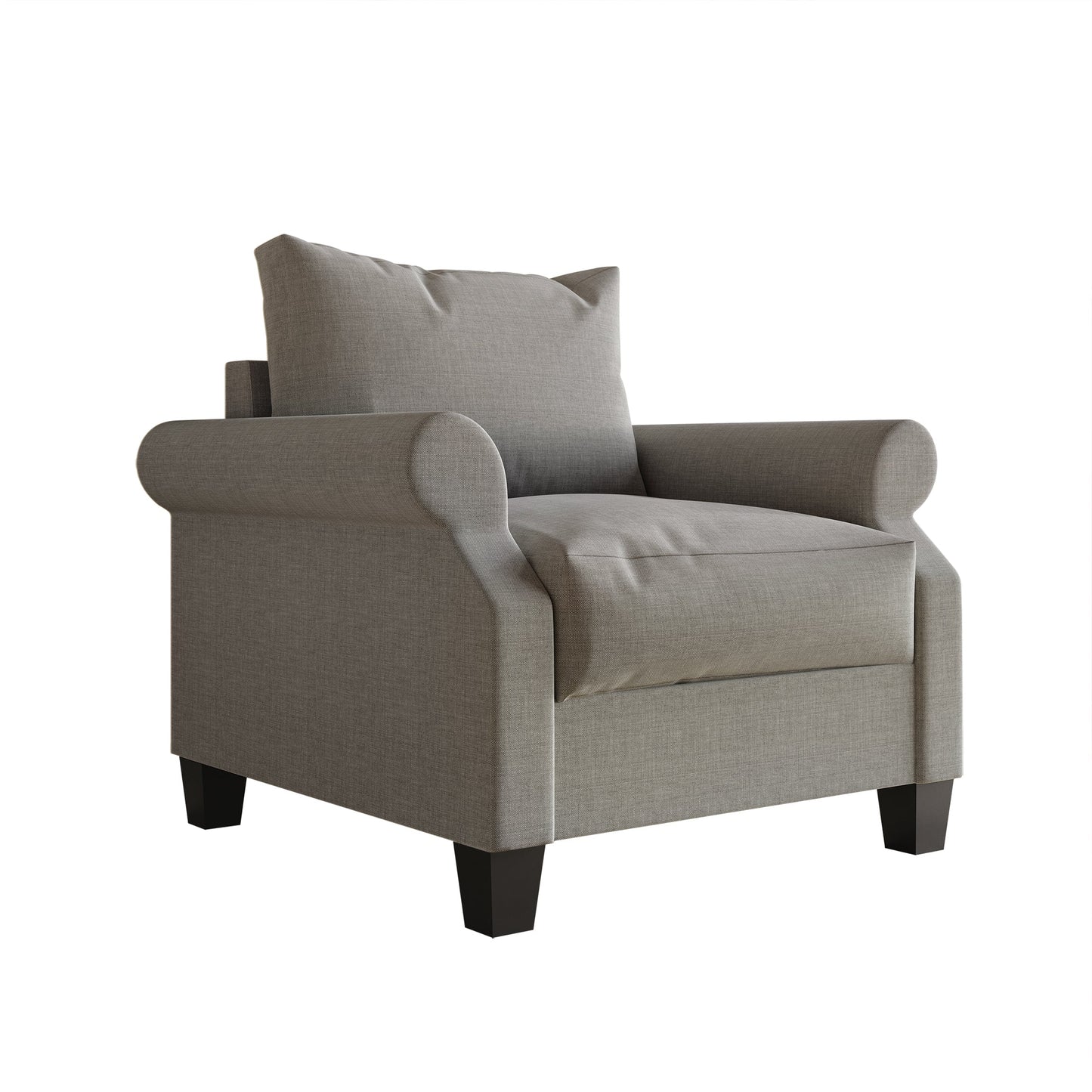 Mayner Linen Upholstered Arm Chair