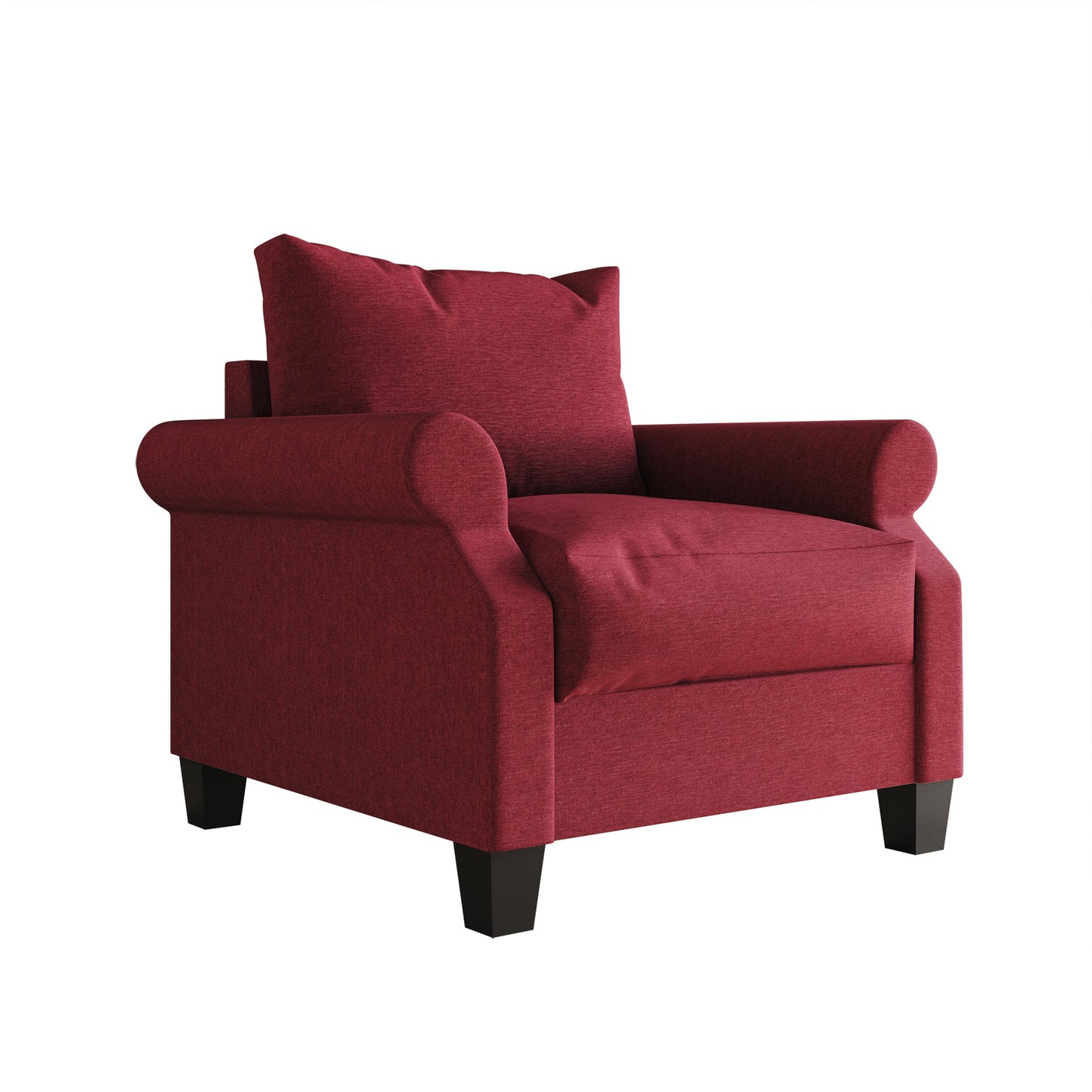Mayner Linen Upholstered Arm Chair