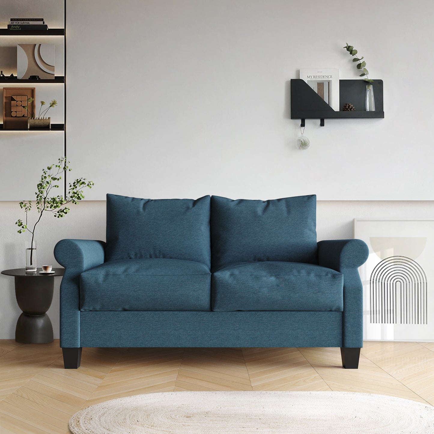 Mayner Linen Upholstered Loveseat