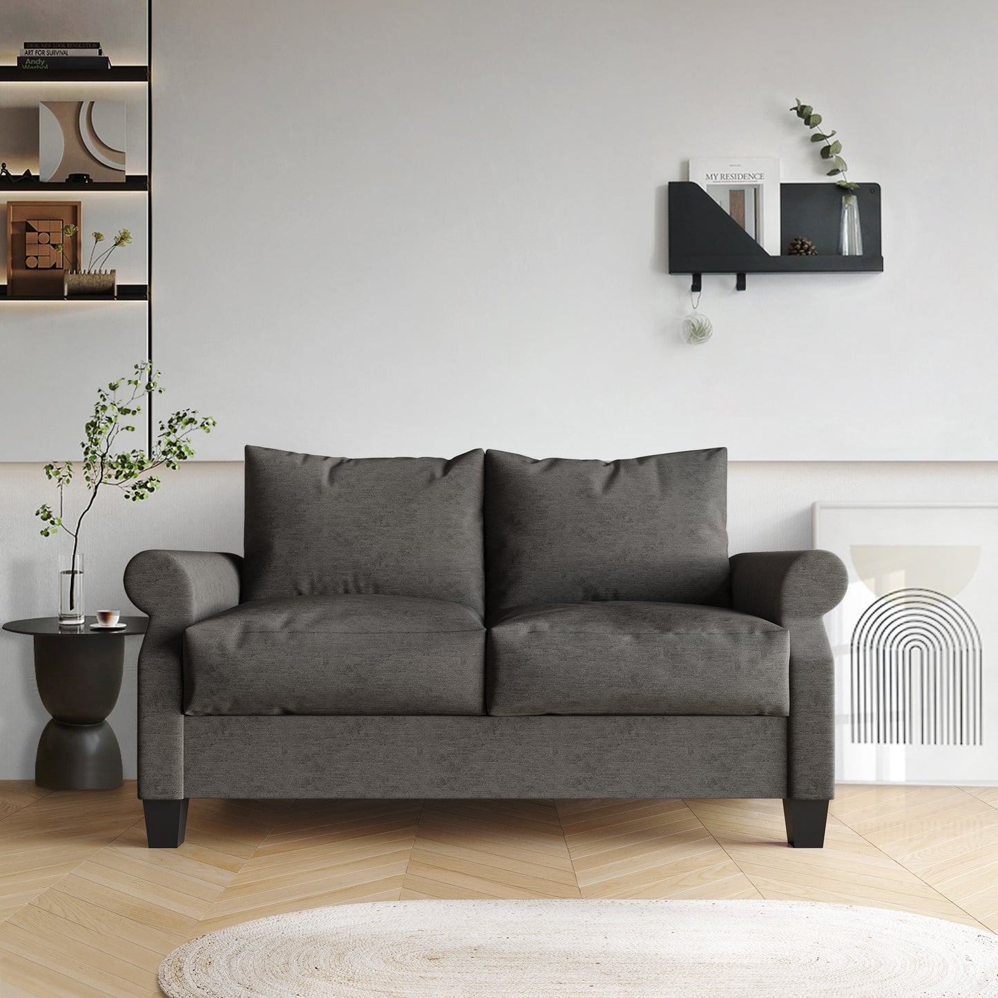 Mayner Linen Upholstered Loveseat