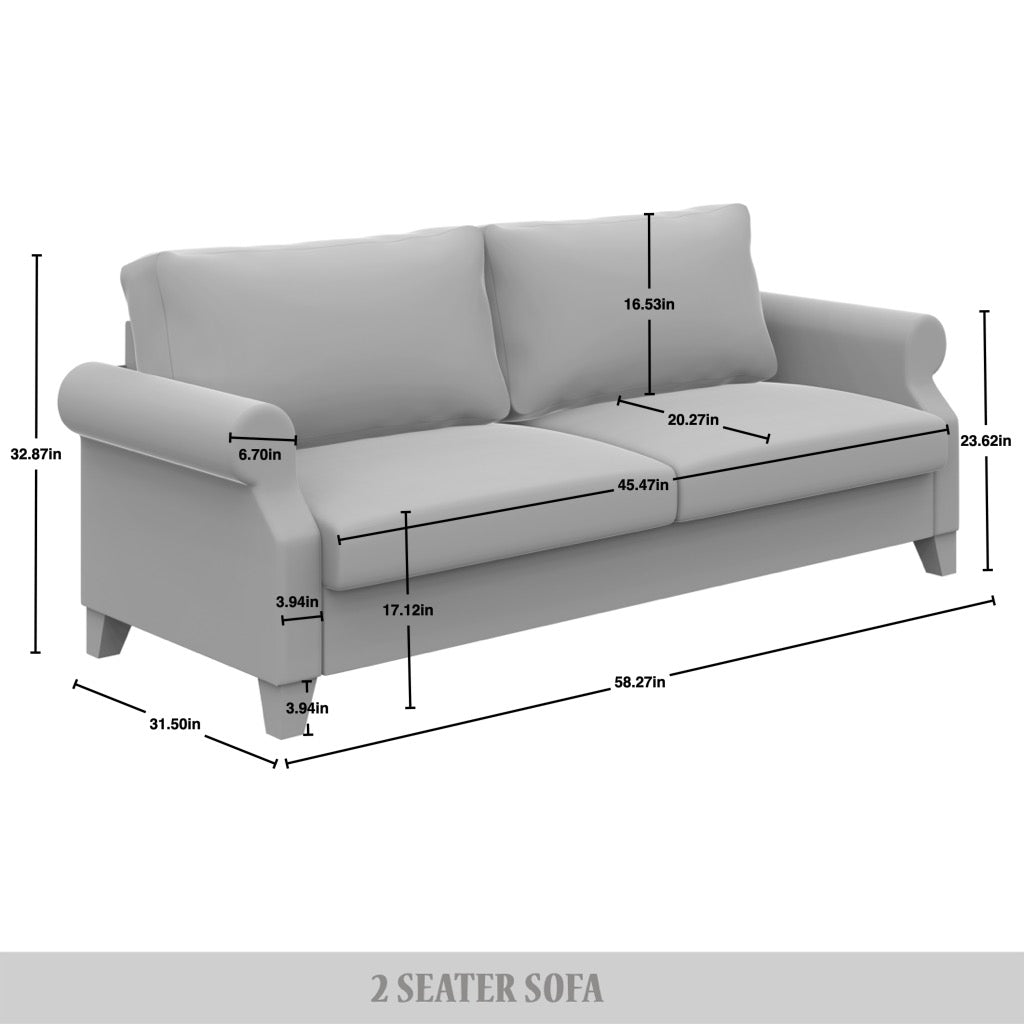 Mayner Linen Upholstered Loveseat