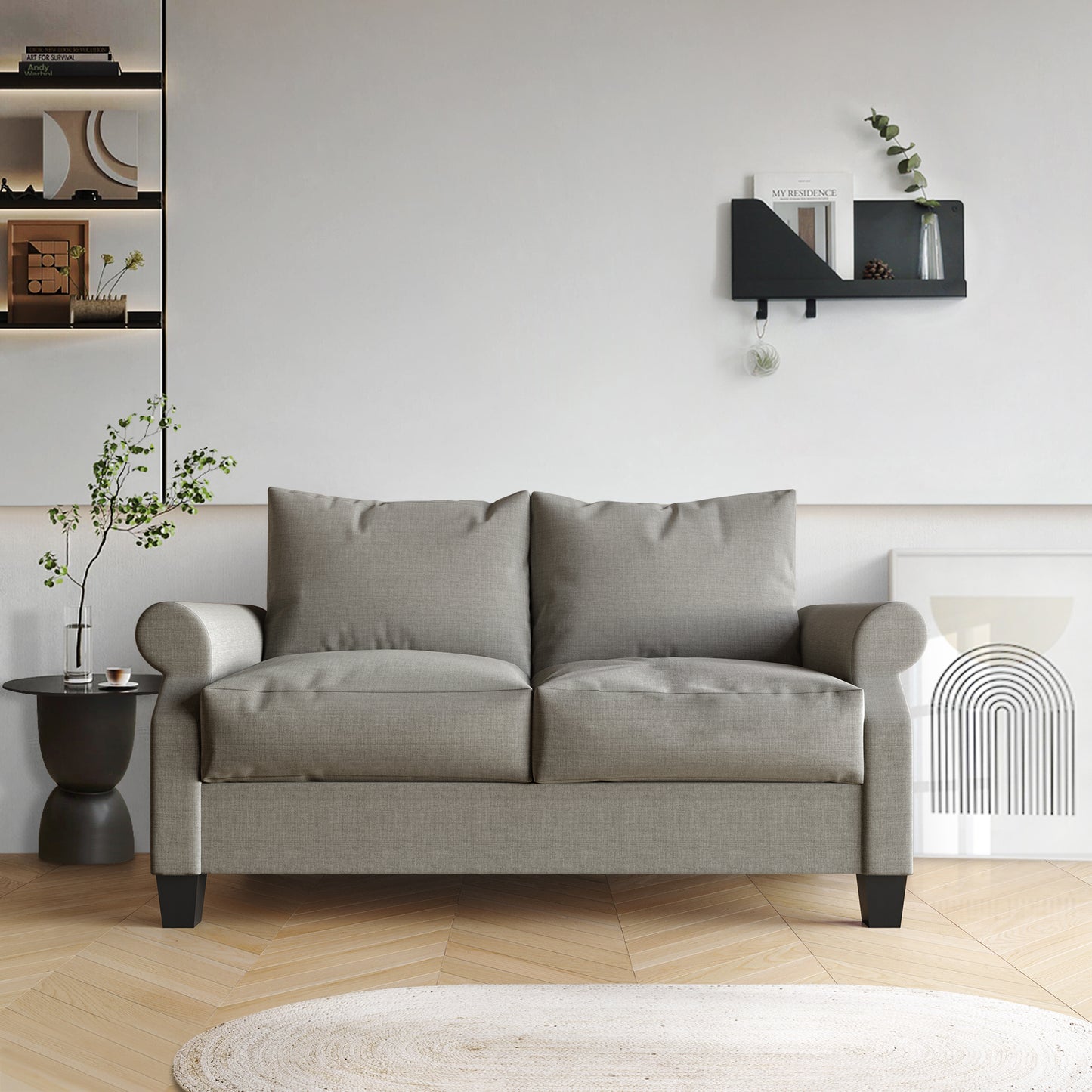 Mayner Linen Upholstered Loveseat