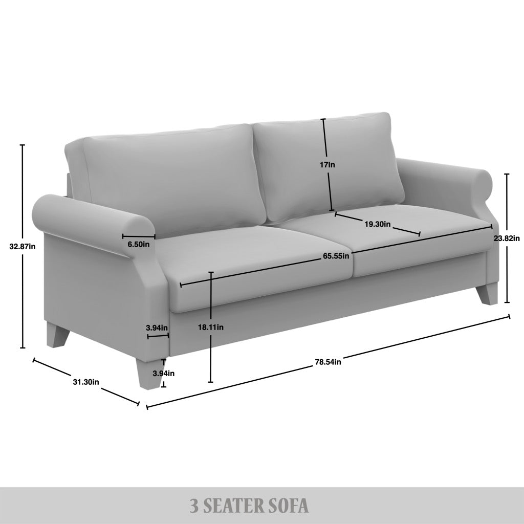 Mayner Linen Upholstered Sofa