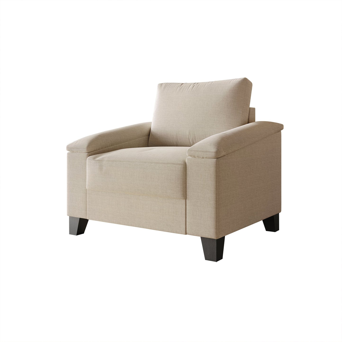 Jacqualyn Style Linen Upholstered Arm Chair