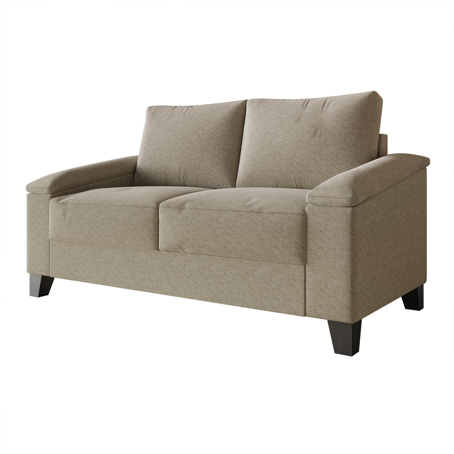 Jacqualyn Style Linen Upholstered Loveseat