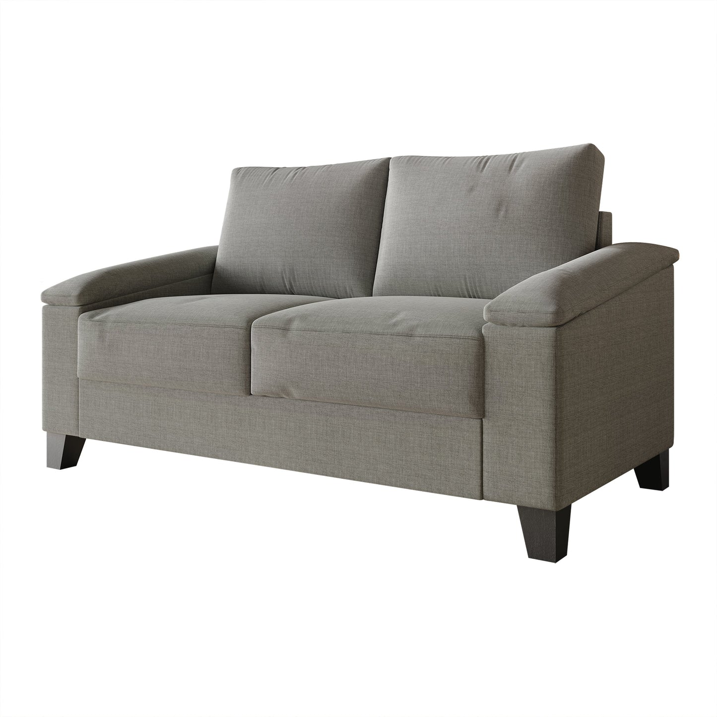 Jacqualyn Style Linen Upholstered Loveseat