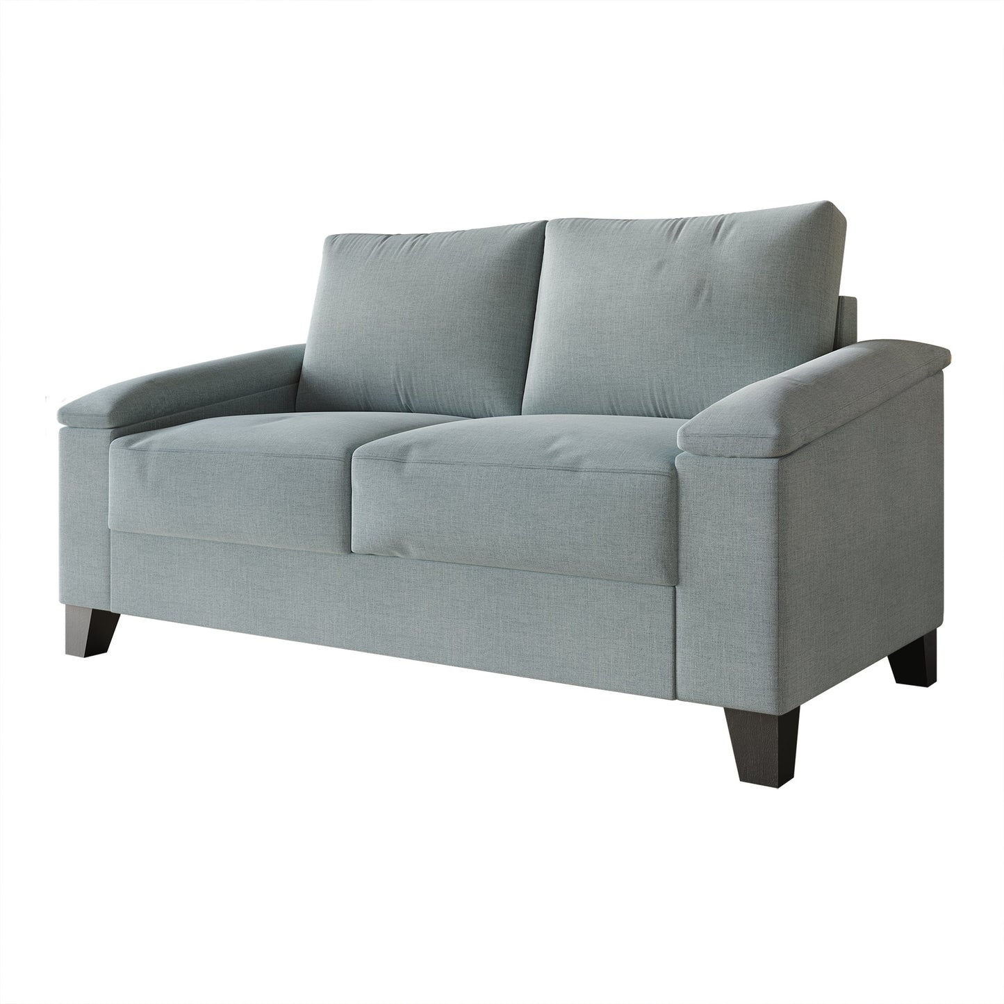 Jacqualyn Style Linen Upholstered Loveseat