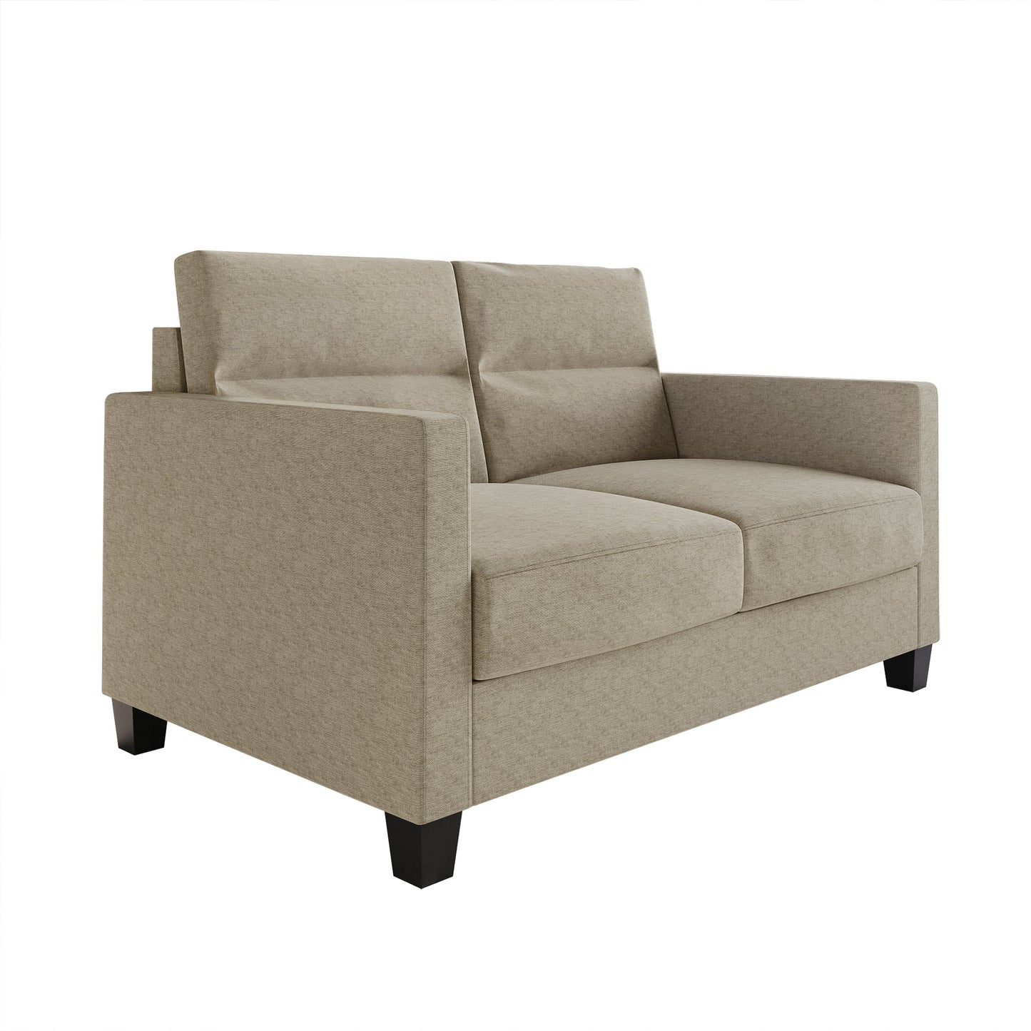Macy Clean and Minimalist Linen Upholstered Loveseat