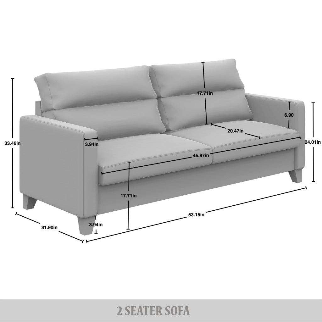 Macy Clean and Minimalist Linen Upholstered Loveseat