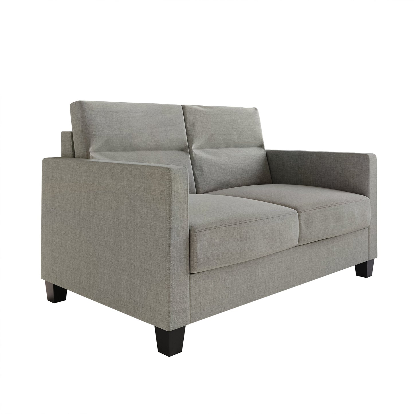 Macy Clean and Minimalist Linen Upholstered Loveseat