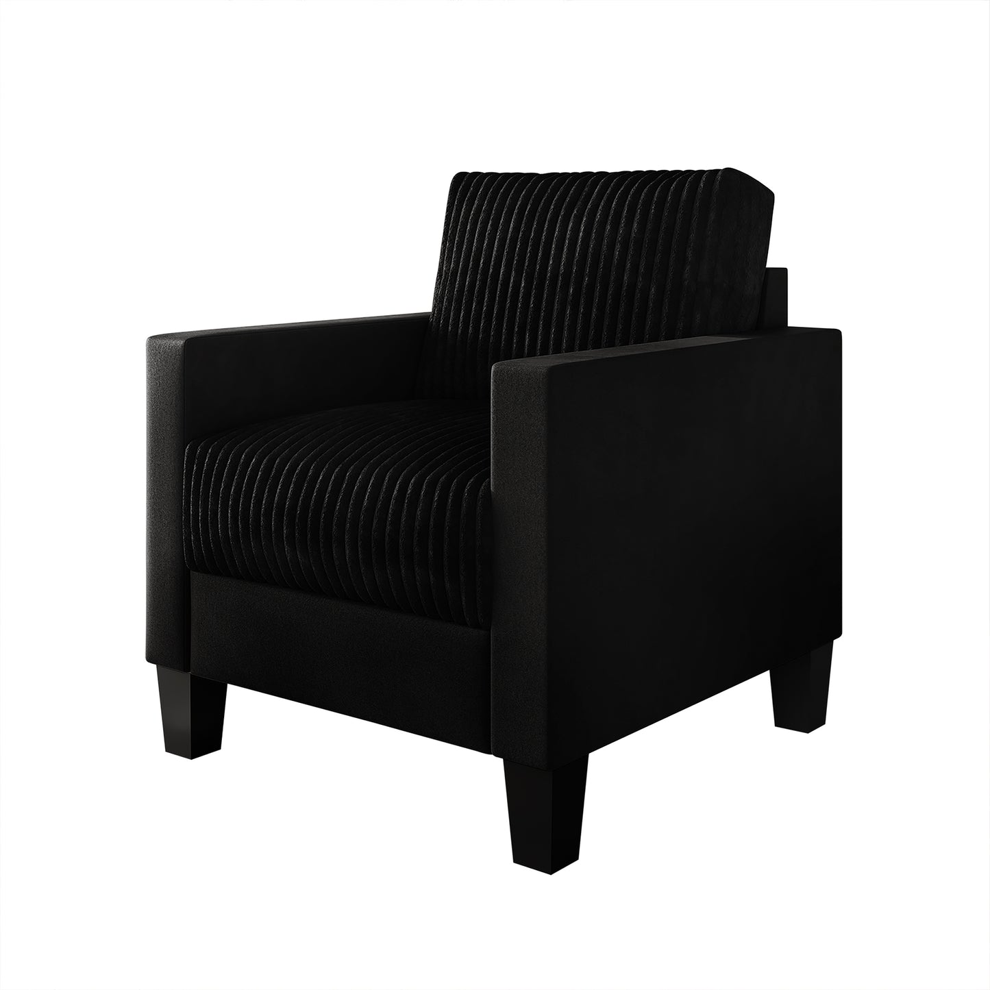 Shadybrook Mid-Century Modern Velvet Upholstered Arm Chair