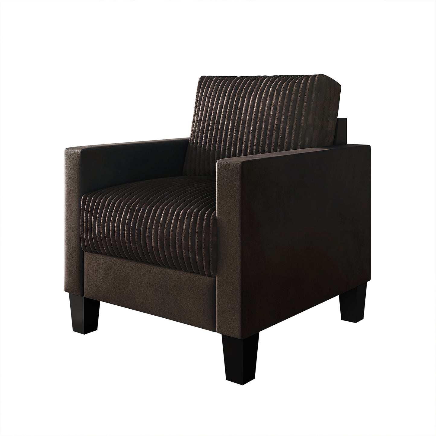 Shadybrook Mid-Century Modern Velvet Upholstered Arm Chair