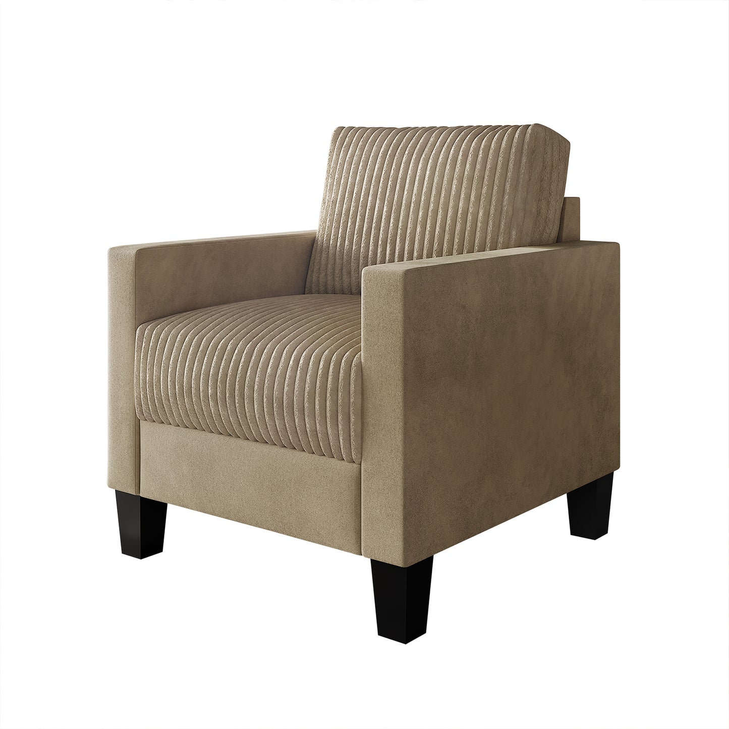 Shadybrook Mid-Century Modern Velvet Upholstered Arm Chair