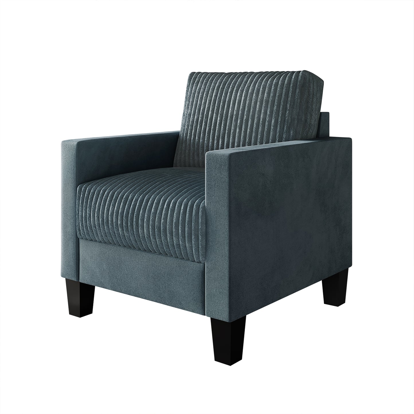 Shadybrook Mid-Century Modern Velvet Upholstered Arm Chair