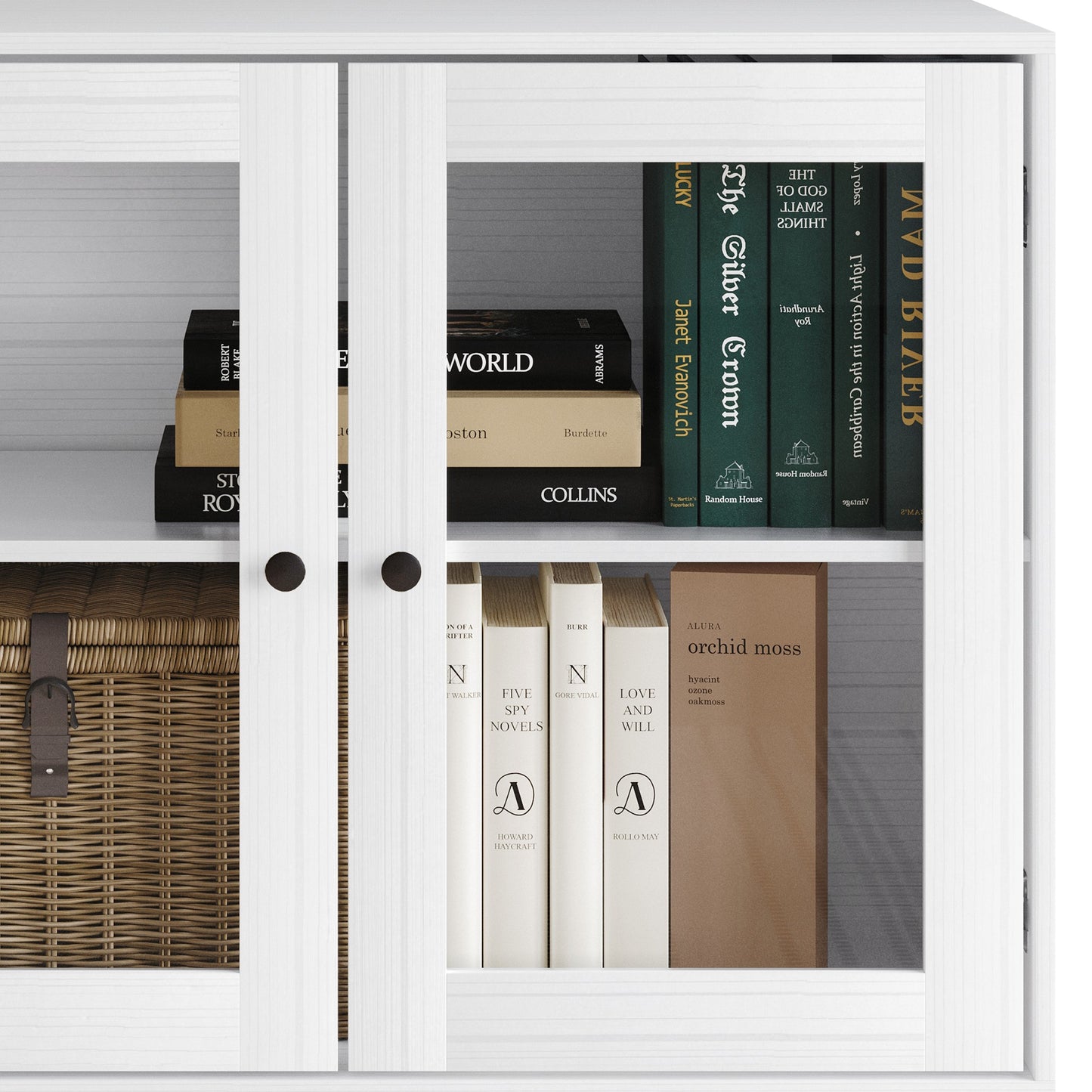 Urbanly Glass Door Sideboard Cabinet