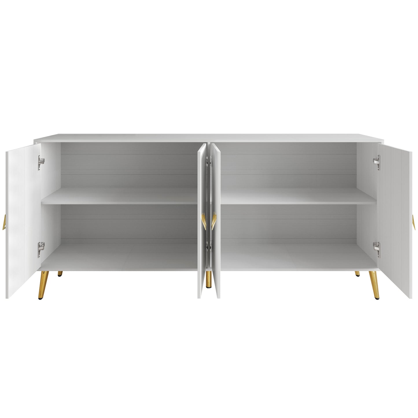 Sophisti 4-Door Sideboard with Gold Handles