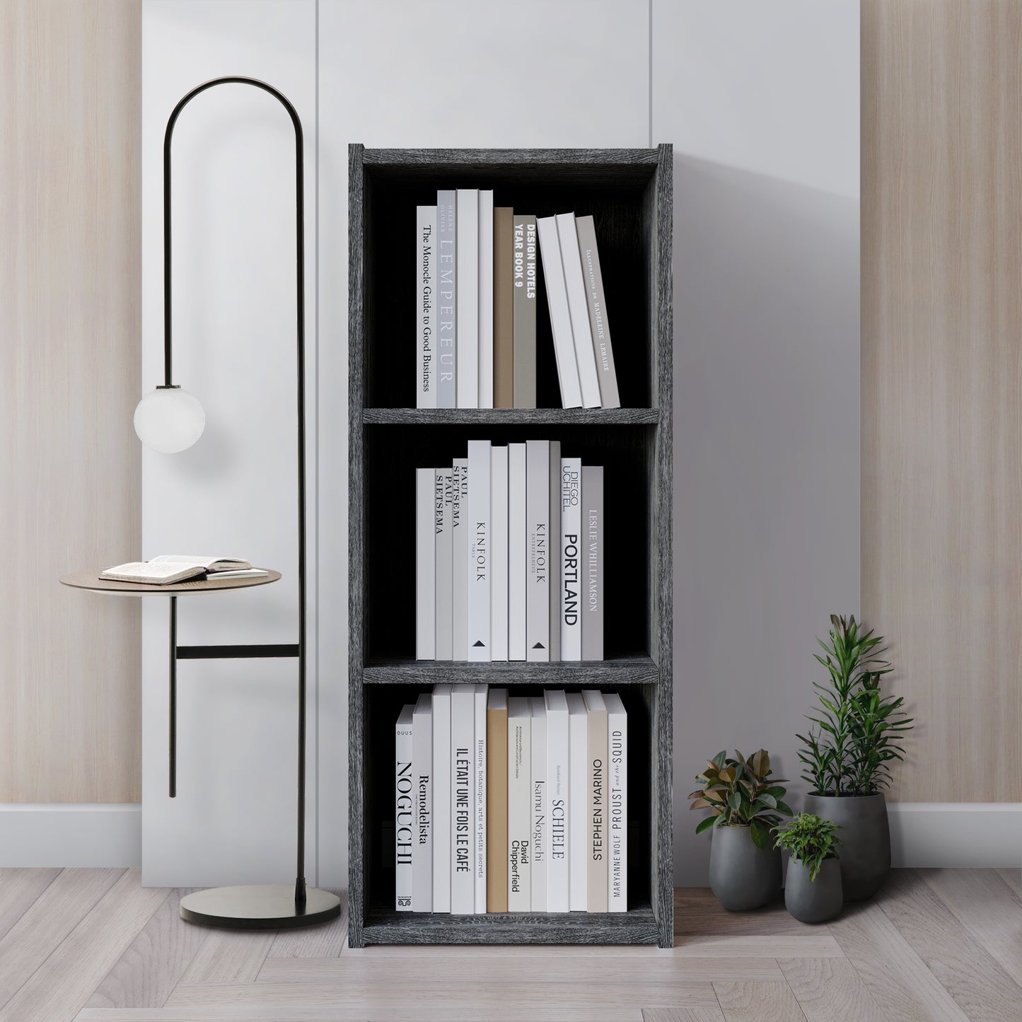 Machin Wooden 3-cube Shelves Bookcase