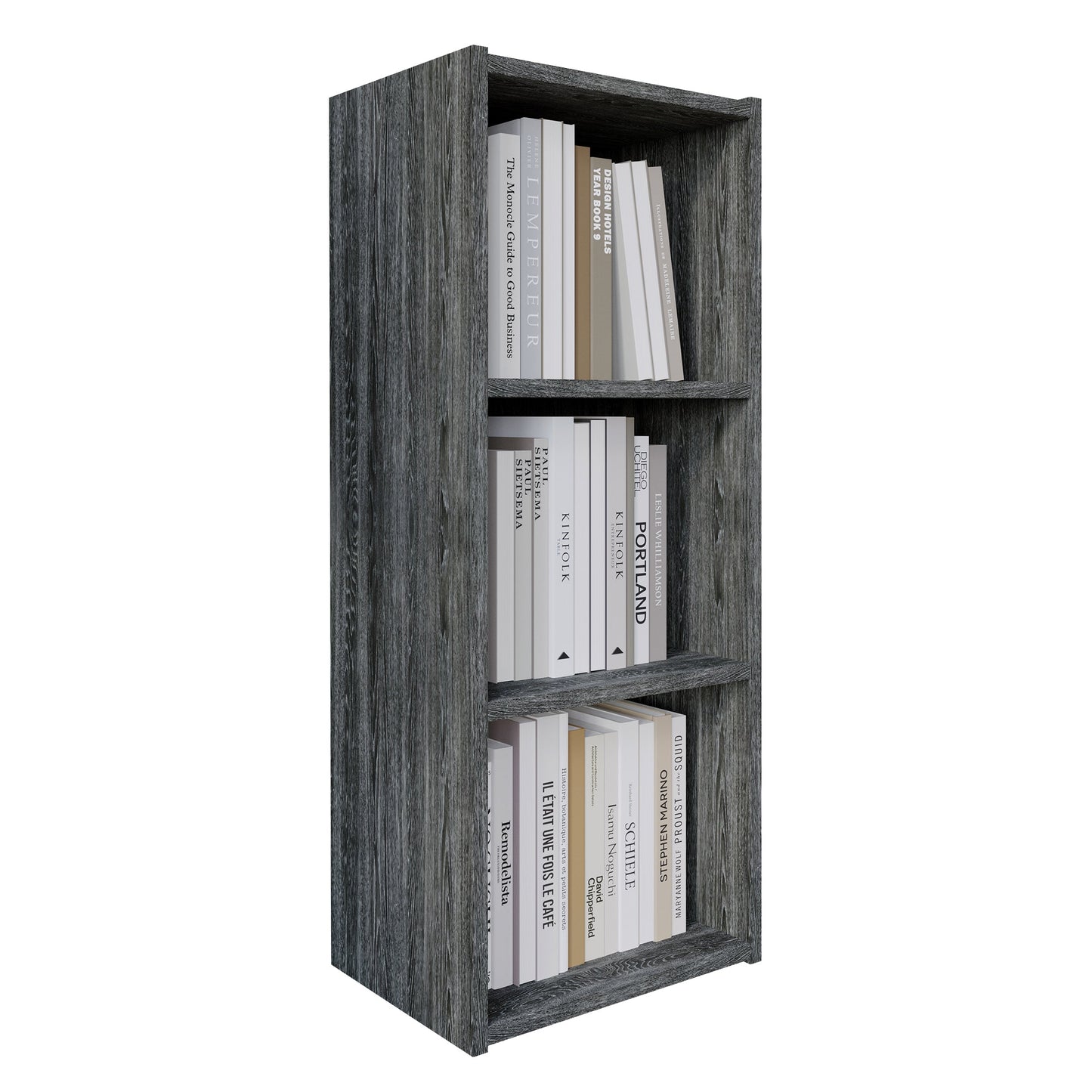 Machin Wooden 3-cube Shelves Bookcase