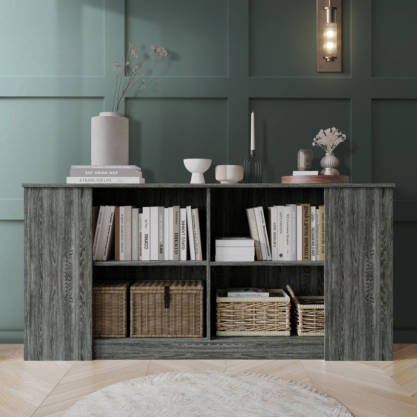 Kondoju Clean-Lines Wooden Sideboard