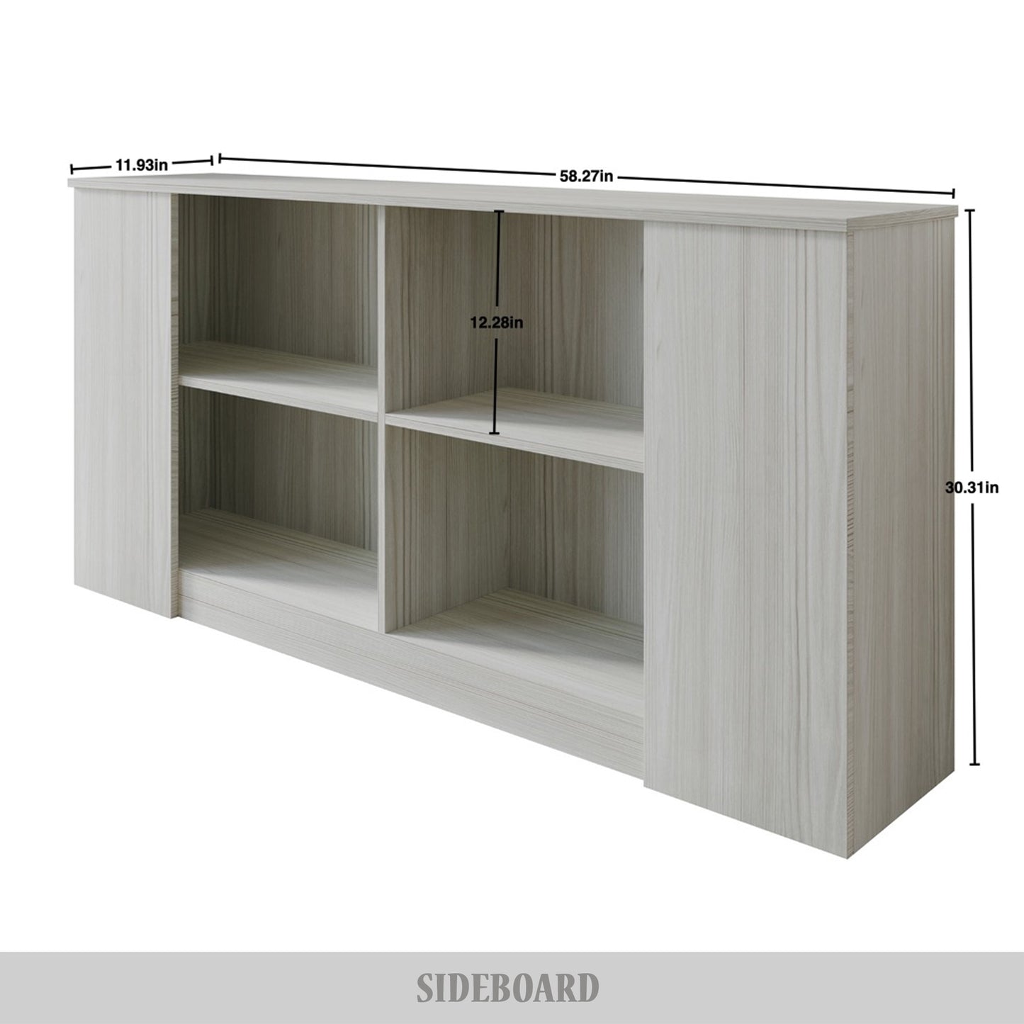 Kondoju Clean-Lines Wooden Sideboard