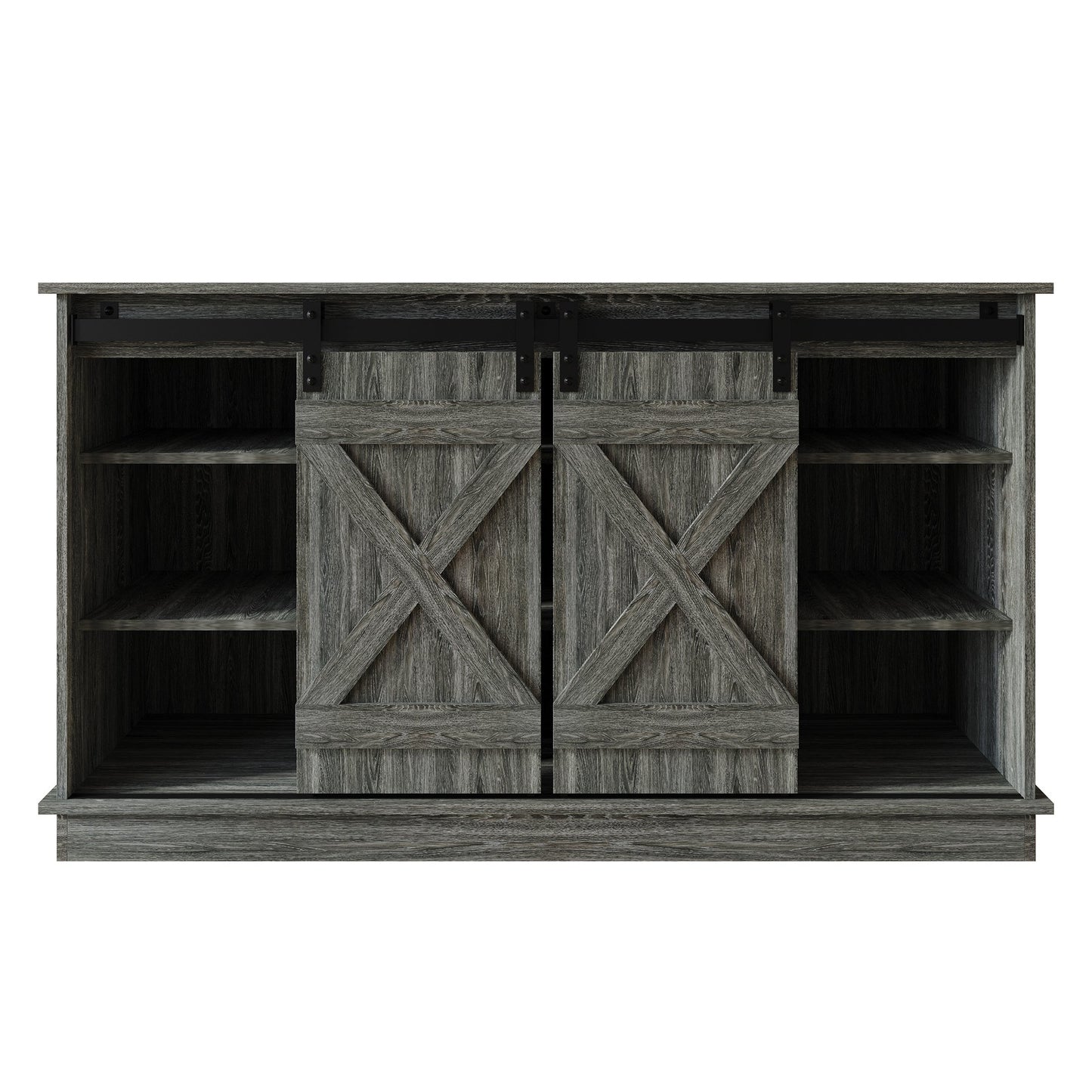Trinece Vintage Style X-shaped TV Stand Console