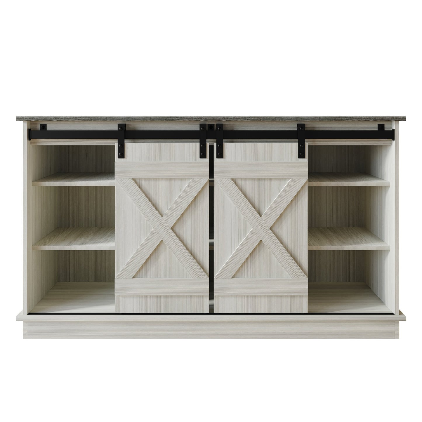 Trinece Vintage Style X-shaped TV Stand Console