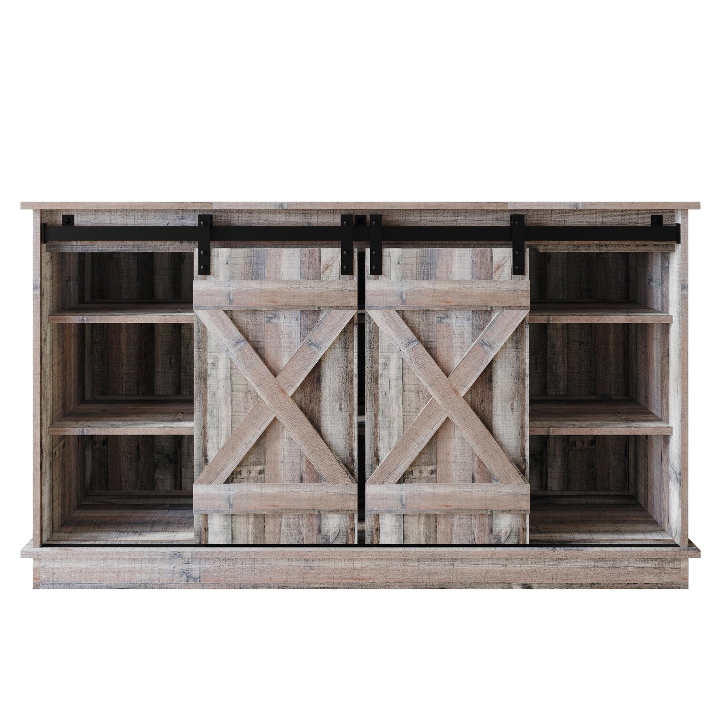 Trinece Vintage Style X-shaped TV Stand Console