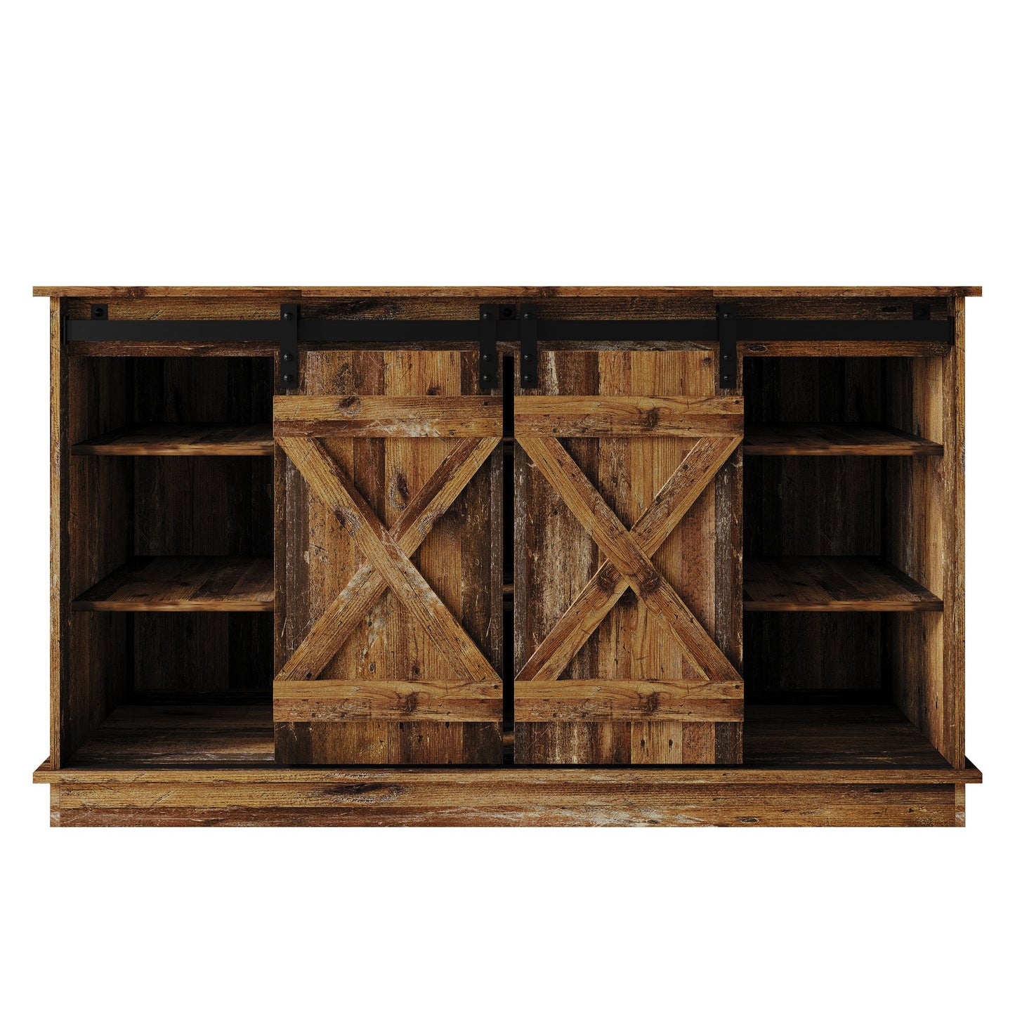 Trinece Vintage Style X-shaped TV Stand Console
