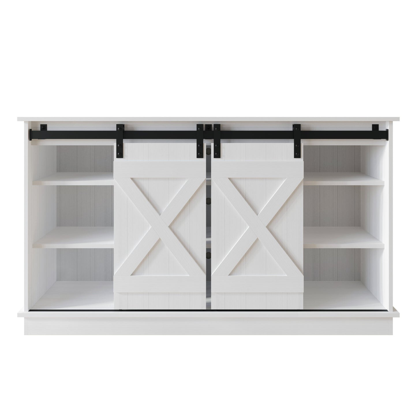 Trinece Vintage Style X-shaped TV Stand Console
