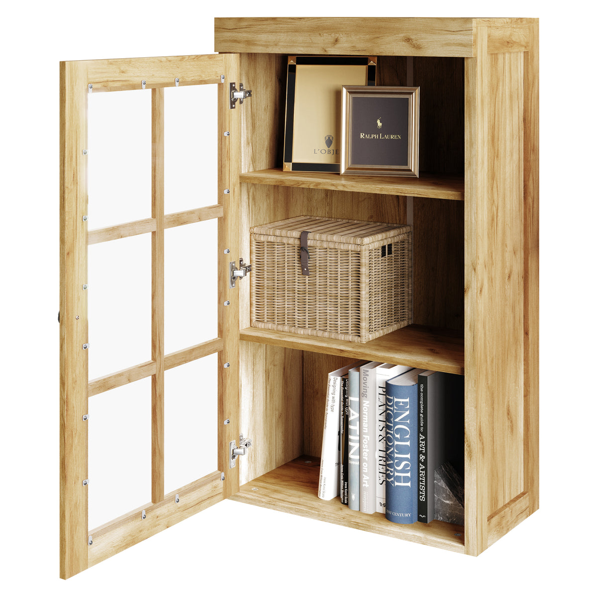 Elena Glass Door Storage Cabinet