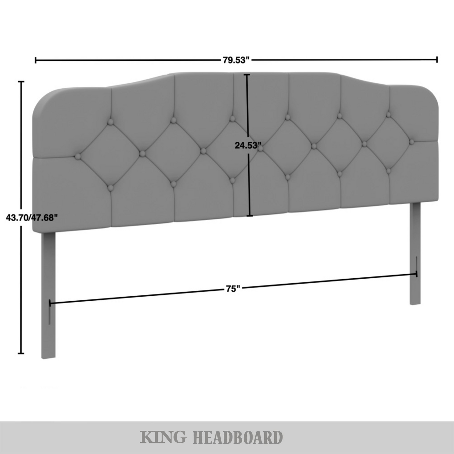 Raichelle Button-Tufted Upholstered Headboard