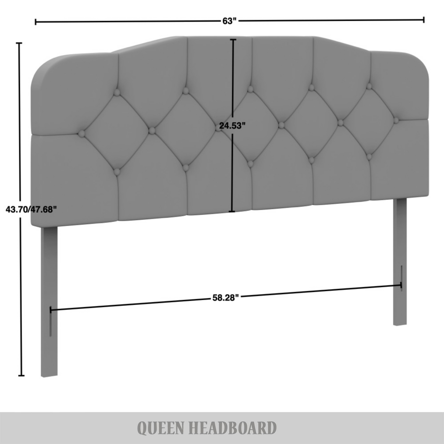 Raichelle Button-Tufted Upholstered Headboard